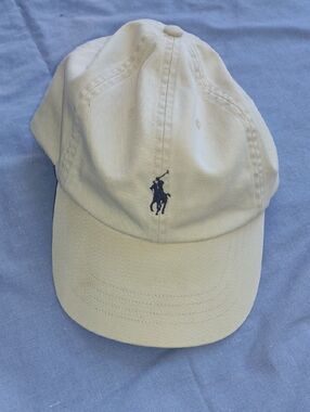 Vintage Polo by Ralph Lauren Classic Khaki Cap With Leather Strap